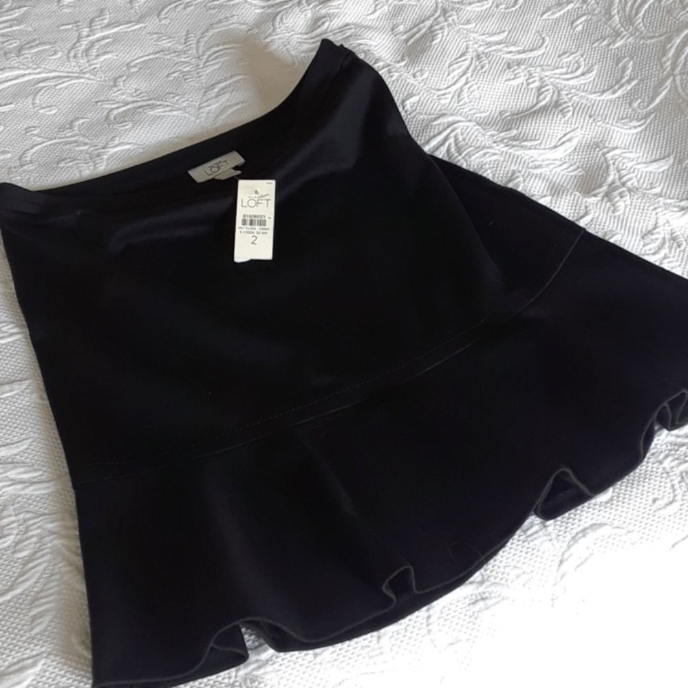 Black Loft Skirt Sz 2